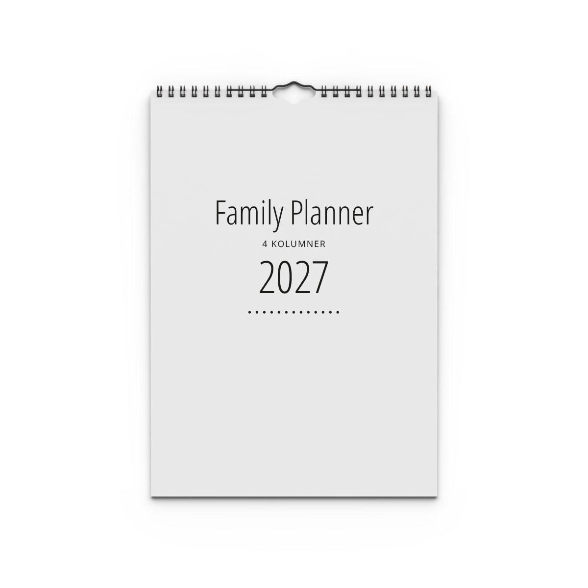 Family planner A4 4 kolumner 2027 Family planner A4 4 kolumner 2027