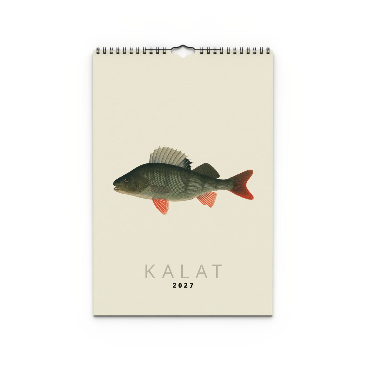 Väggkalender Fiskar 2027 Finsk