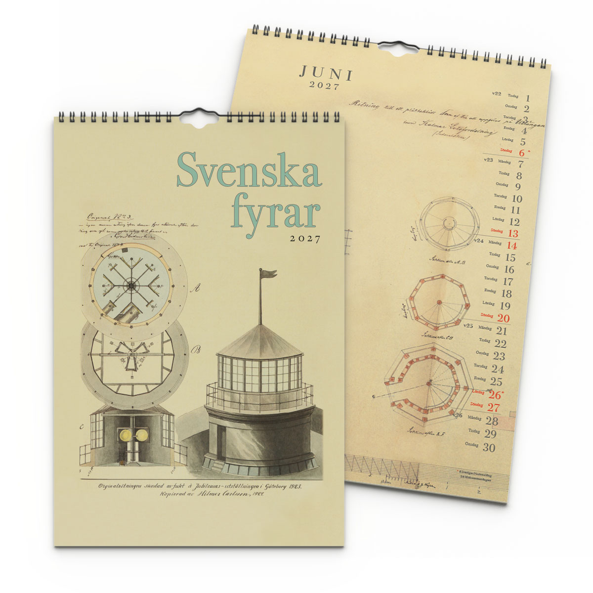 Väggkalender Svenska fyrar 2027 2