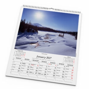 Väggkalender Swedish Nature 2027 uppslag