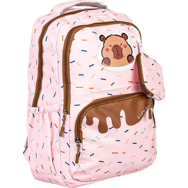 Ryggsäck Capybara rosa 3